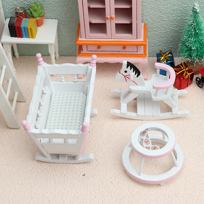 Baby Products In - 3pcs/set 1/12 Scale Mini Wooden Children's