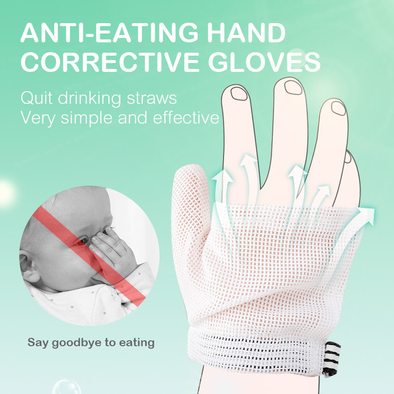 Baby Anti-eating Hand Gloves B - Teething Mitten Baby 评论和价格