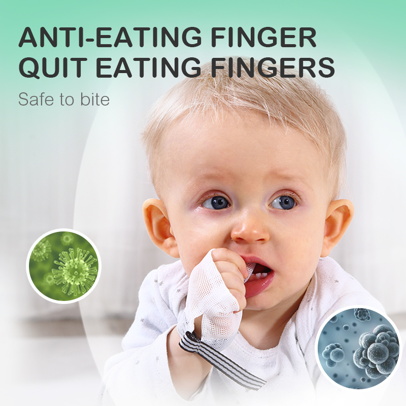 Baby Anti-eating Hand Gloves B - Teething Mitten Baby 评论和价格