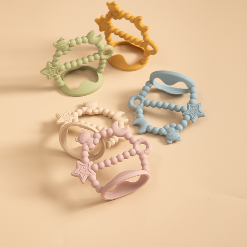 Baby Teething Toy Silicone Tee - Teething Mitten Baby 评论和价格