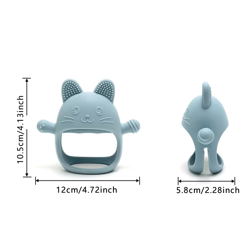 Baby Teething Toy Silicone Tee - Teething Mitten Baby 评论和价格