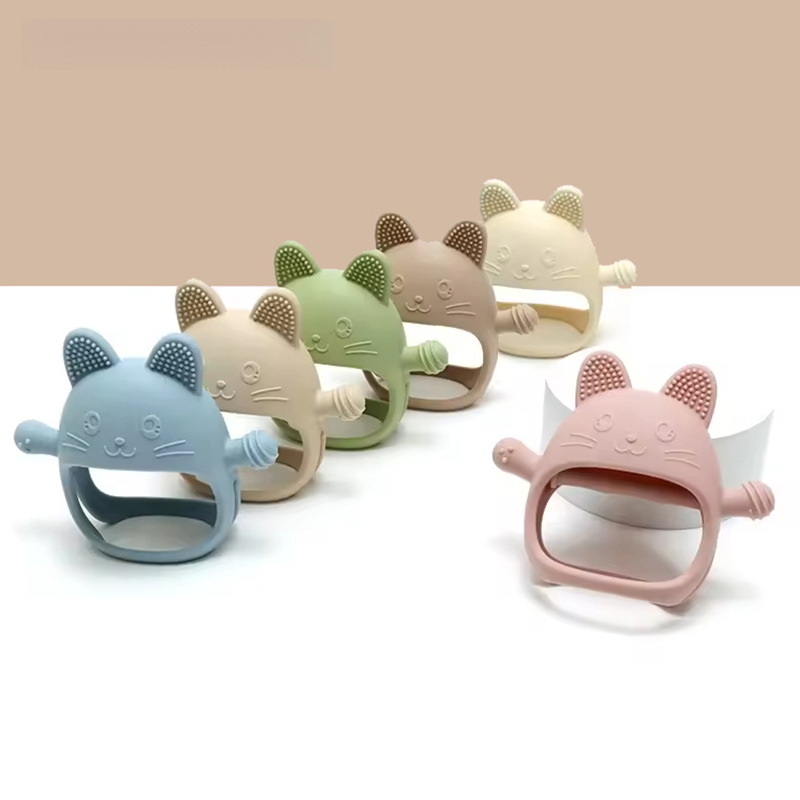 1PC Baby Silicone Teethers Glo - Teething Mitten Baby 评论和价格