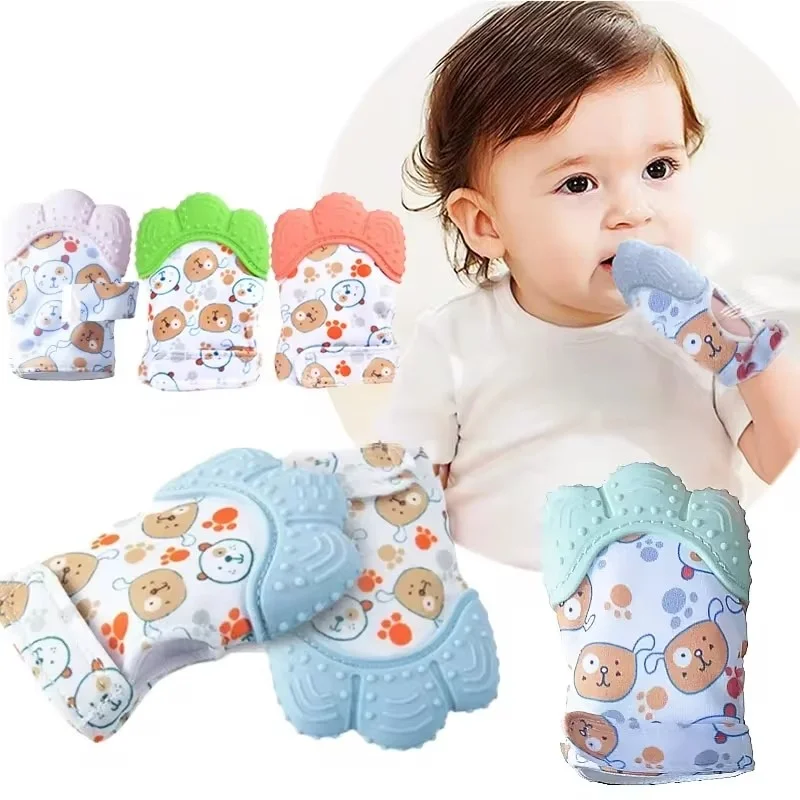 Baby Teething Mitten Chew Glov - Teething Mitten Baby 评论和价格