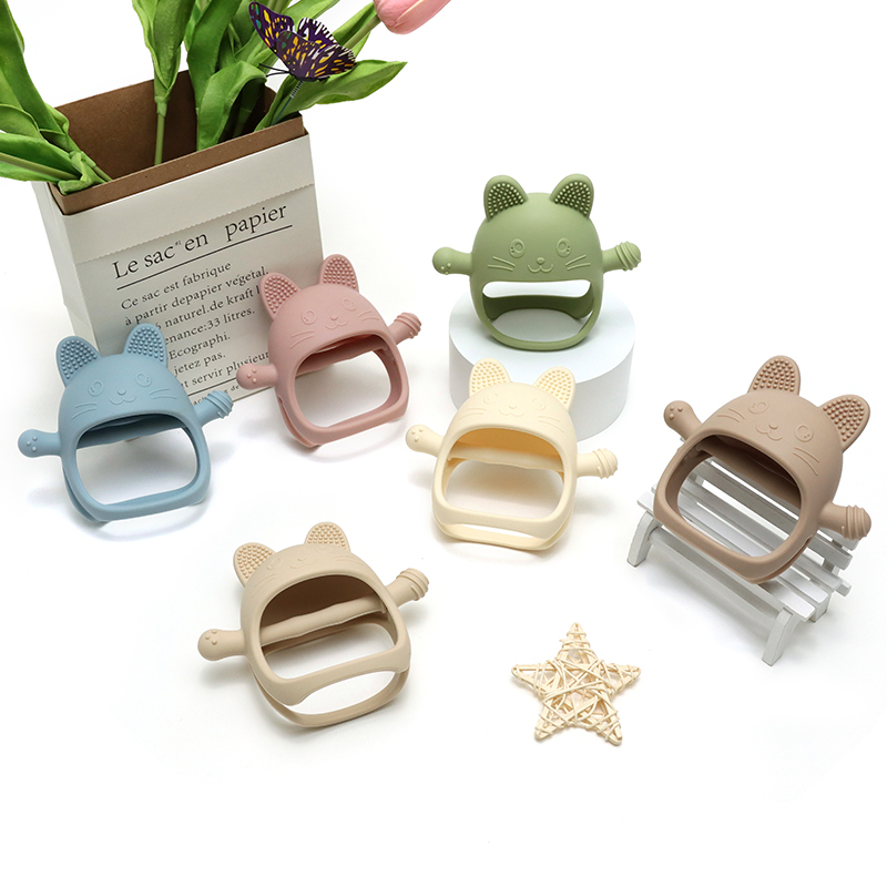 Baby Silicone Teether Gloves P - Teething Mitten Baby 评论和价格