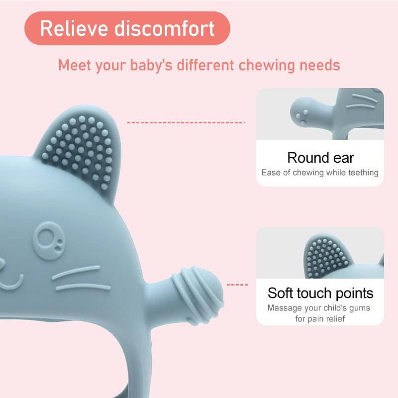 Baby Silicone Teether Gloves P - Teething Mitten Baby 评论和价格
