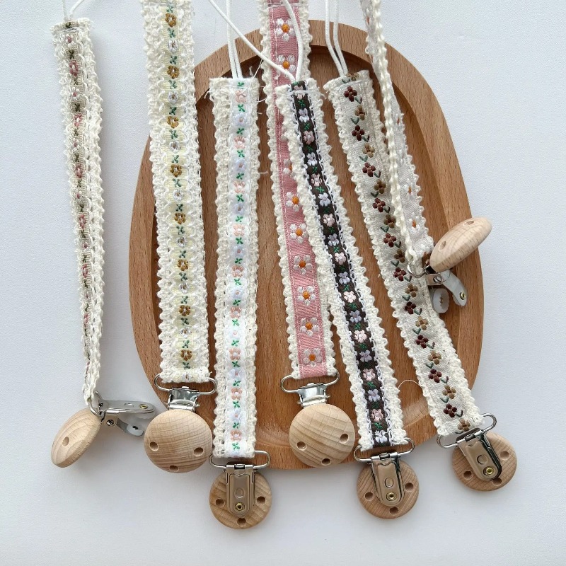 Lace Pacifier Clip Chain for N - Baby Products In 评论和价格