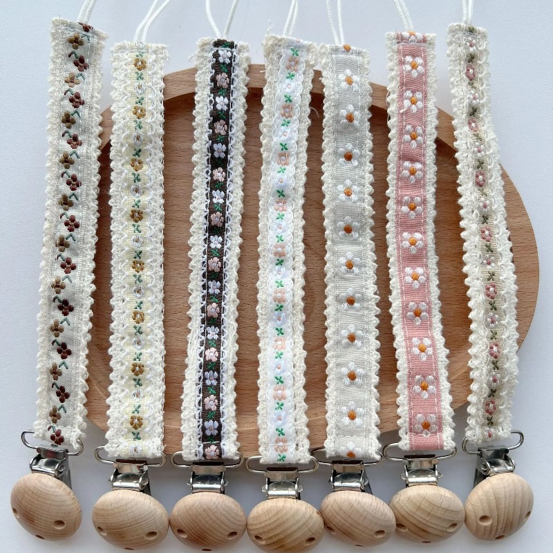 Lace Pacifier Clip Chain for N - Baby Products In 评论和价格