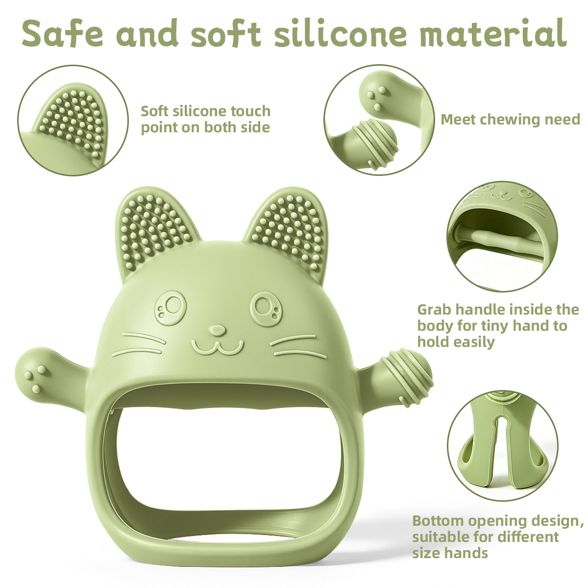Baby Teether Chick Gloves Teet - Teething Mitten Baby 评论和价格